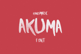 Akuma: A Handmade Display Font for Web Design