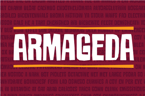 Armageda: The Perfect Display Font for Crafters