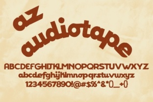 AZ Audiotape: A Retro Display Font for Editorial Design