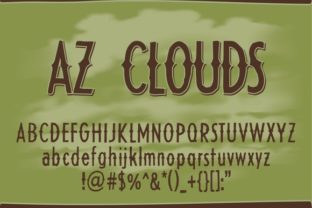 AZ Clouds: A Modern Display Font for Web Design