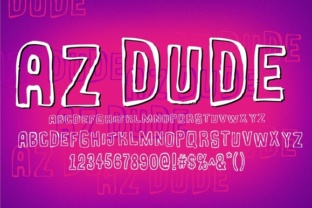 AZ Dude: A Playful Display Font for Brand Identity