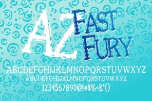 AZ Fast Fury: A Rough Display Font for Bold Branding
