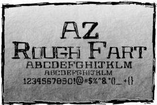 AZ Rough Fart: A Bold Display Font for Web Design