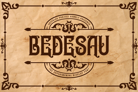 Bedesau: An Art Nouveau Display Font for Editorial Design