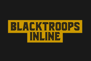 Blacktroops Inline: A Bold Display Font for Web Design