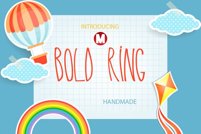 Bold Ring: A Handmade Display Font for Your Brand