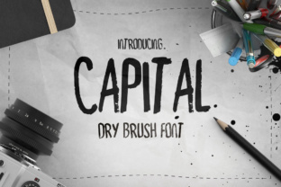 Capital Dry Brush: A Handcrafted Display Font Review