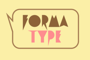 Forma Type: A Playful Display Font for Makers