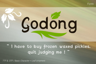 Godong: A Charming Display Font for Makers