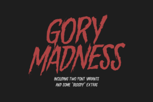 Gory Madness: A Vintage Horror Display Font for Crafters