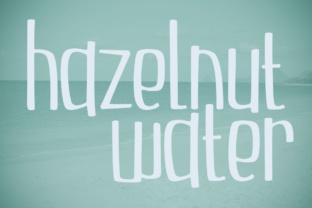Hazelnut Water: A Playful Display Font for Makers