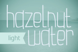 Hazelnut Water Light: A Playful Display Font for Editorial Design