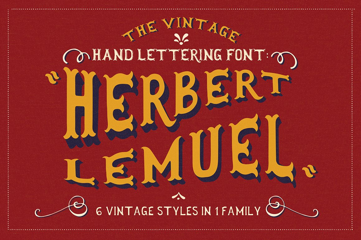 Herbert Lemuel: A Vintage Display Font for Your Brand