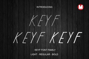Keyf: A Bold Display Font for Crafters