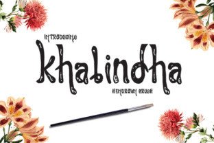 Khalindha: A Hand-Drawn Display Font for Web Design