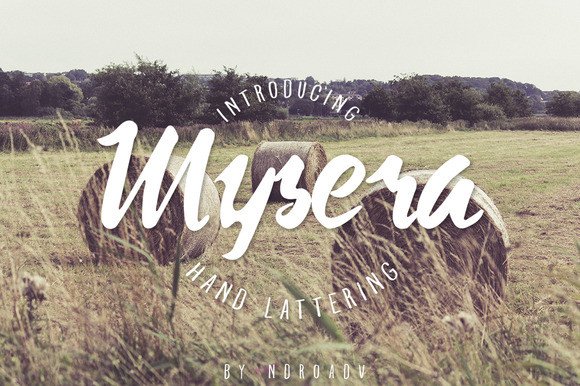 Mysera: A Handmade Display Font for Crafters