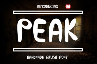 Peak: A Handmade Display Font for Editorial Design