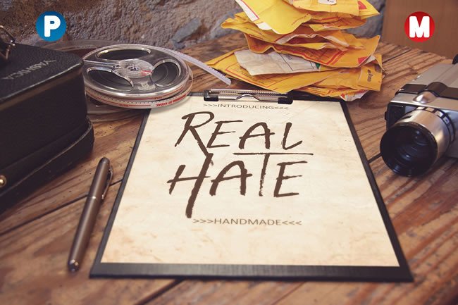 Real Hate: A Bold Display Typeface for Marketers