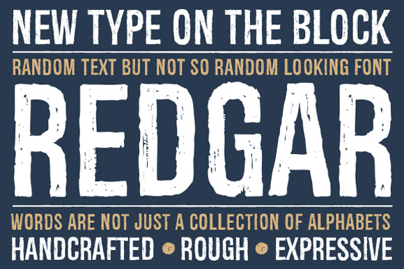 Redgar: A Bold Display Font for Campaigns