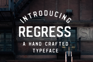 Regress: A Vintage Display Font for Modern Marketing
