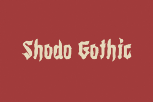 Shodo Gothic: A Bold Display Font for Modern Web Design