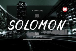 Solomon: A Modern Display Typeface for Editorial Design