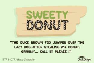 Sweety Donut: A Playful Display Font for Editors