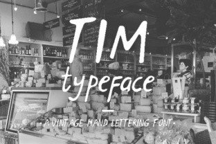 Tim: A Cool Handwritten Display Font for Crafters