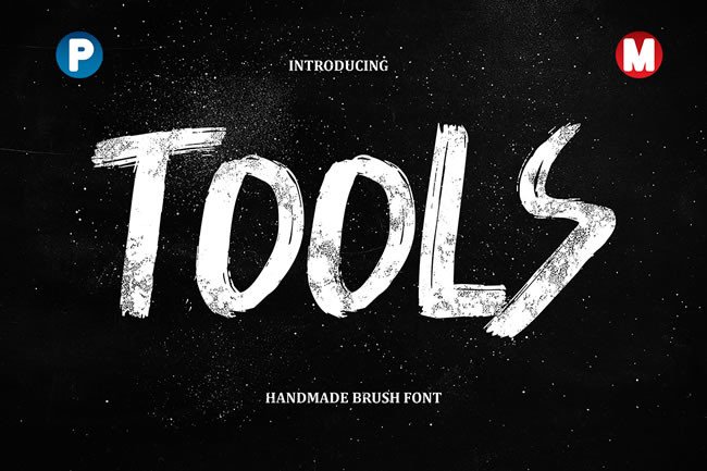 Tools: The Handmade Brush Font for Makers