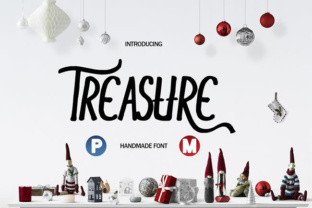 Treasure: A Playful Display Font for Editorial Design