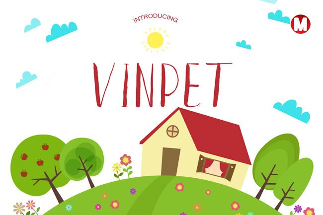 Vinpet: A Fresh Display Font for Modern Web Design