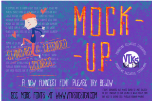 VTKS MockUp: A Playful Display Font for Editors