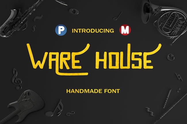 Ware House: A Playful Display Font for Marketers