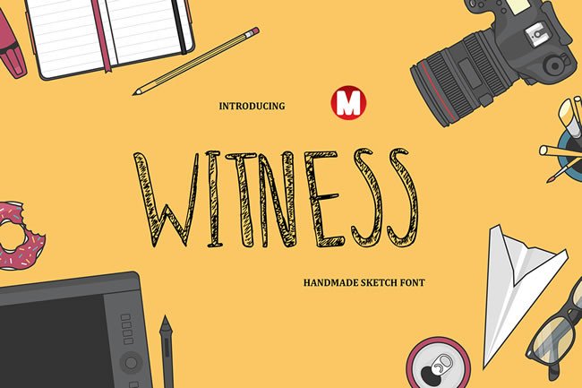 Witness: A Handmade Display Font for Marketers