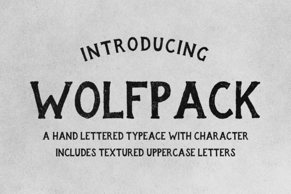 Wolfpack: A Rugged Display Font for Handmade Brands